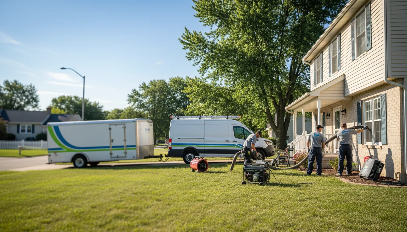 Flooded Basement Restoration And Cleanup With Repair in Chase, KS near me